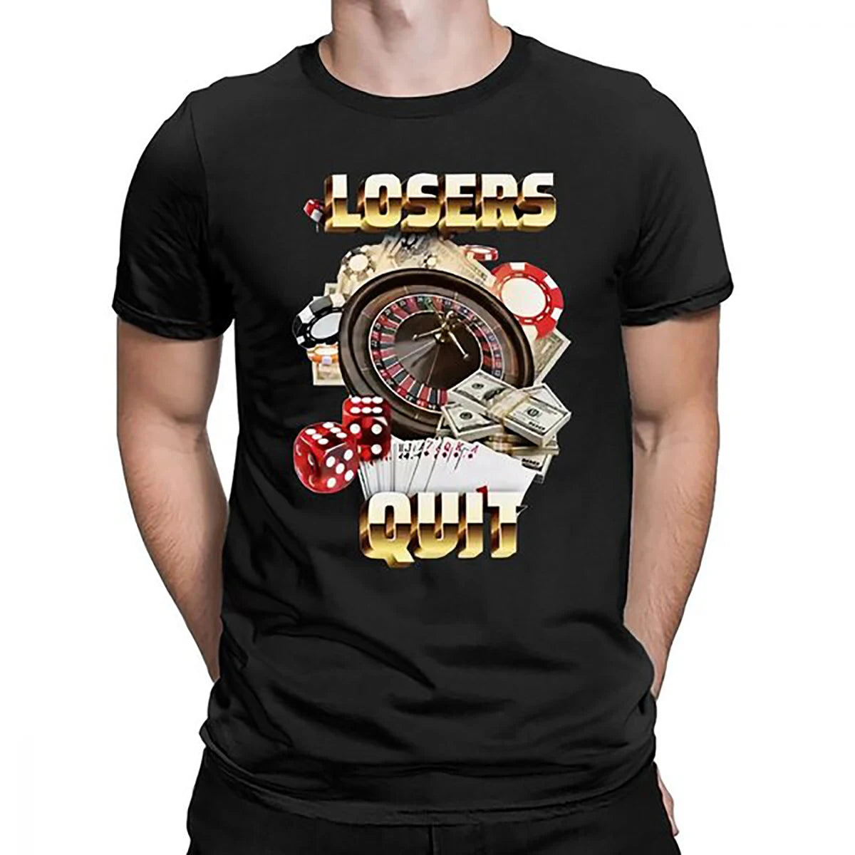 Losers Quit T Shirt